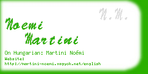 noemi martini business card